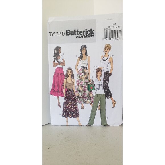 Butterick Dresses & Skirts - Butterick Skirt Pants Sewing Pattern B5330 UNCUT Size 8-14